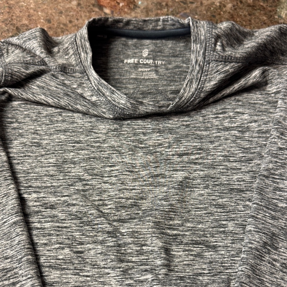Free Country Heathered Gray Performance Top